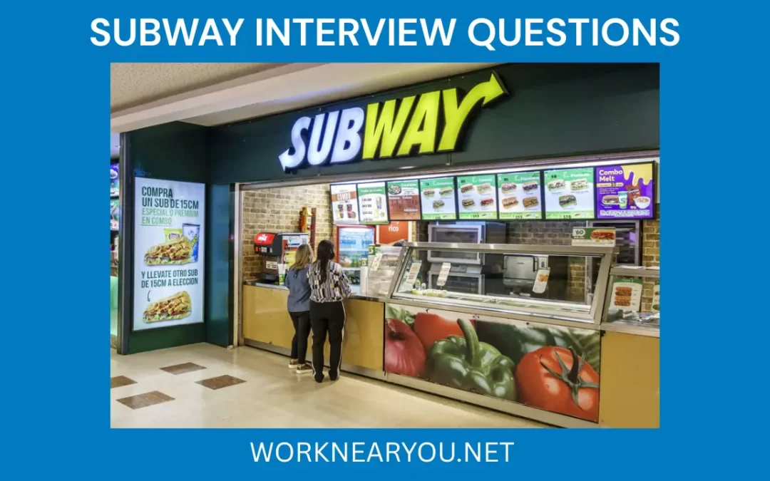 Two customers at a Subway restaurant, used to illustrate a guide on Subway interview questions.