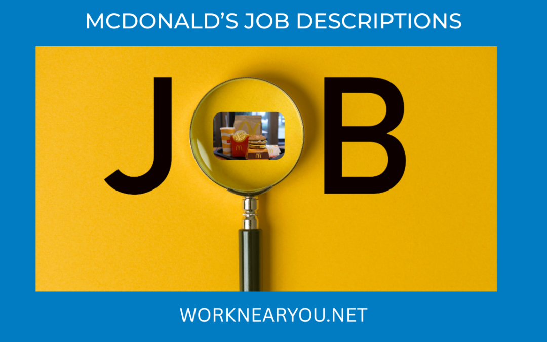 McDonald’s Job Descriptions