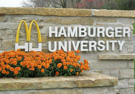 McDonald's has a Hamburger University